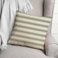 thumbnail image 3 of Creative Products Green Stripe 18 x 18 Spun Poly Pillow, 3 of 3