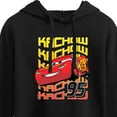 thumbnail image 3 of Disney Cars - Lightning McQueen KACHOW - Juniors Cropped Pullover Hoodie, 3 of 5