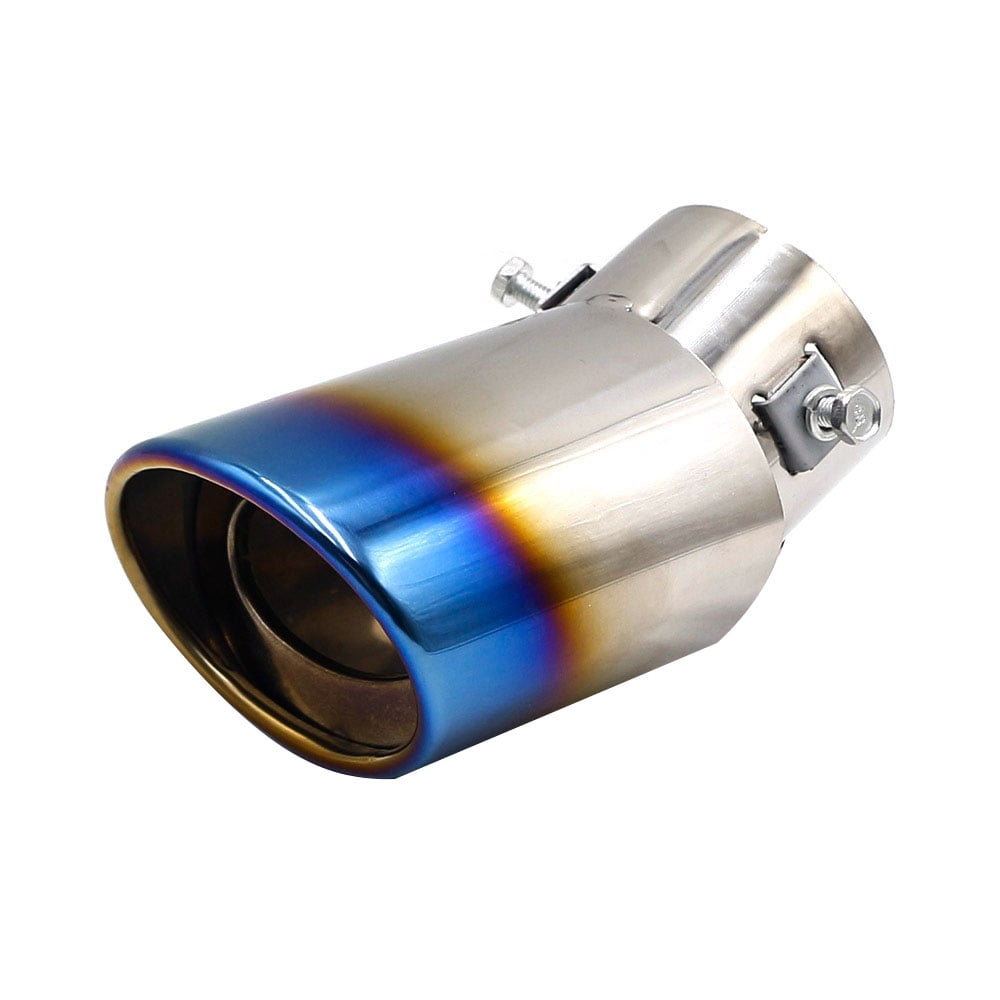 Stainless Steel Universal Car Modified Exhaust Pipe Rear Muffler Tip Tail Throat Chrome Trim Exhaust Pipe 