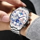 thumbnail image 3 of Reloj de moda para hombre, reloj con calendario, reloj dorado para hombre, reloj de cuarzo para negocios, reloj para estudiantes, 3 of 5