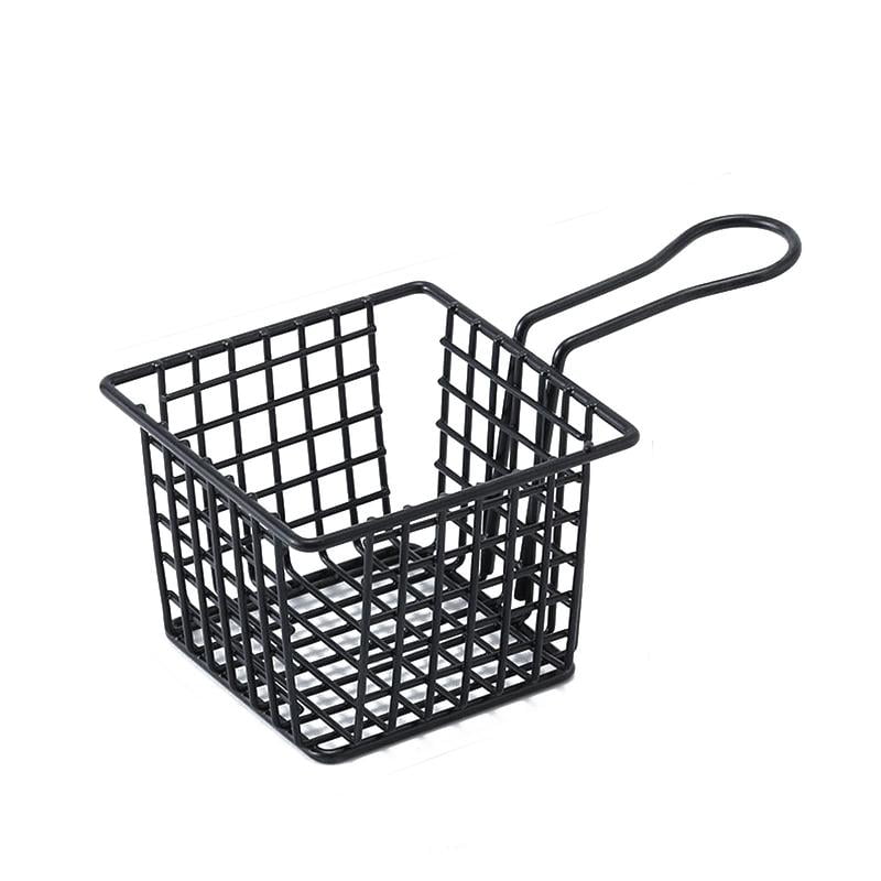 SEFUONI Square French Fries Mesh Kitchen Deep Fryer Strainer Basket