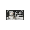 thumbnail image 2 of Let It Snow Snowflake Snowman Kitchen Mat [2 PCS] Merry Chrismas Washing Kitchen Rug,Waterproof Non-Slip Kitchen Mats and Rugs Light Crystal Velvet Rug for Kitchen,Floor Home,Office,Sink, Laundry, 2 of 7