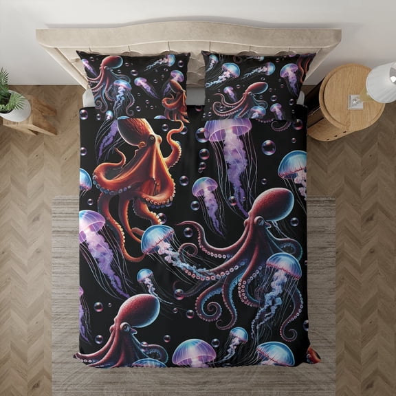Lotusprinthandmade Cute Octopus Bedding Set (60x80)