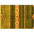 thumbnail image 1 of Ahgly Company Indoor Rectangle Abstract Yellow Modern Area Rugs, 5' x 7', 1 of 4