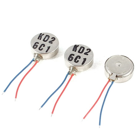 3V DC 2 10mm x 3.5mm Coin Mobile Phone Vibration Motor 3Pcs