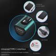 thumbnail image 4 of TFixol RGS65 Smart Portable Soldering Iron - 65W High Power, OLED Display, PID Temperature Control, Type-C, PD2.0/QC3.0, Auto Sleep, Gradient Blue Kit (Iron, Tip, Stand, Sponge, Solder Wire), 4 of 6