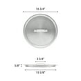 thumbnail image 2 of Excellante 50 quart Aluminum stock pot lid, comes in each, 2 of 2