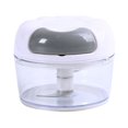 thumbnail image 1 of Garlic Masher Cooking Meat Crusher Pull String Pepper Ginger Grinder Stainless Steel Slicer Washable Vegetable Grinding Chopper White, 1 of 8