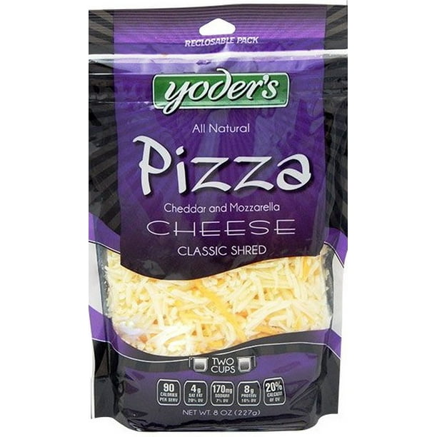 Yoder's Classic Shredded All Natural Pizza Blend Cheese, 8 Oz.