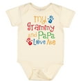 thumbnail image 3 of Inktastic Grammy and Papa Love Me Boys or Girls Baby Bodysuit, 3 of 5