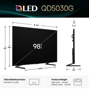 Hisense 98 inch Class QD5 Series QLED 4K UHD Smart Google TV 98QD5030G