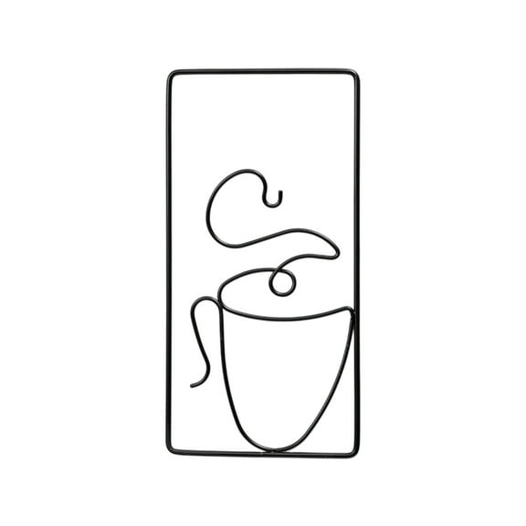 Pxyqht Metal Coffee Sign, Wall Decor, Coffee Cup Decoration, Kitchen Wall Art, Dining Room Decor, Perfect Gift for Coffee Lovers