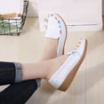 thumbnail image 5 of Summer Savings Clearance! 2023 TUOBARR Flats Shoes for Womens,Round Head Casual Flat Shoes Loafers Soft Bottom Casual Single Peas Shoes White, 5 of 5
