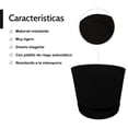 thumbnail image 3 of Maceta 30cm Moderna Minimalista Interior Exterior con Plato negro Elly Decor MCA01WH-30CMCPLT, 3 of 7