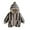 Brown, variant on KYAIGUO Baby Kids Boys Girls Fall Winter Cotton Coats 1-7T Toddler Light Puffer Padded Jacket Zippered Printing Thickened Warm Winter Hoods Cotton Outerwear