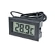thumbnail image 3 of RV (6 uds negro) Mini termómetro Digital LCD temperatura con sensor de sonda de temperatura probador para refrigerador congelador acuario, 3 of 5