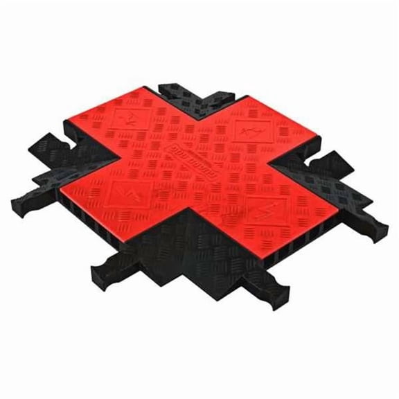 Checkers Cable Protector 4-Way,Hinged,5 Channel GDCR5X125-O/B