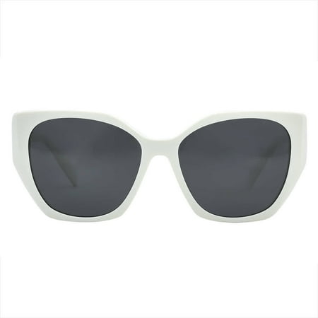 Prada Dark Grey Cat Eye Ladies Sunglasses PR 19ZSF 1425S0 56
