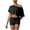 Black, variant on 2 Piece Outfits for Women Workout Sets offthe Shoulder Crop Top and Biket Shorts Yoga Tracksuit Streetwear Purple M(M)