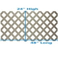 thumbnail image 2 of Fantasea White Plastic Lattice Fencing 24" High X 48" Long - 4 Pack, 2 of 4