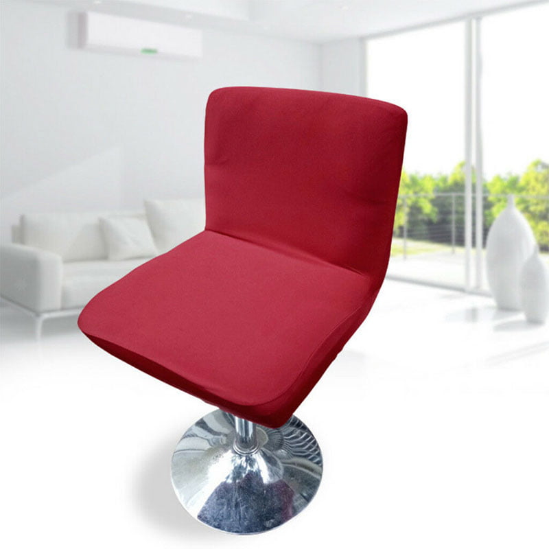 Details about   Short Chair Seat Covers Protection Dining Slipcover Stretch Bar Stool Low-Back 