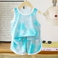thumbnail image 2 of Toddler Girls Summer 2Pcs Outfits Set – Cute Flower Short Sleeve T-Shirt + Pants Gift Idea Summer 2Pcs Gift Outfits Set Girls Summer Set 1-13 Years,1-2 Years, 2 of 3