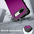 thumbnail image 7 of Allytech Google Pixel 7A Case, Military Grade Shockproof TPU PC Back Cover Slim Shell Protective Anti-Scratch Case Cover for Google Pixel 7A 6.1" - Purple, 7 of 7