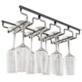 thumbnail image 1 of Wine Glasses Rack Under Cabinet Rack,Wine Glass Hanger Rack Wire Wine Glass Holder Storage Hanger for Cabinet Kitchen Bar (4 Rows), 1 of 5
