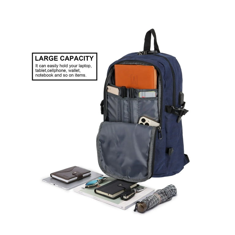 Gustave 15.6 Inch Anti Theft Laptop Backpack Large Capacity Waterproof Travel Daypack Business Computer Bag for Women Men with USB Charging Port "Gray: Laptops - Walmart.com Gustave 15.6 Inch Anti Theft Laptop Backpack Large Capacity Waterproof Travel Daypack Business Computer Bag for Women Men with USB Charging Port "Gray: Laptops - Walmart.com