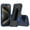 Blue/Dark Blue, variant on Hotpom Case with Belt Clip for iPhone 16 Pro Heavy Duty Shockproof Dustproof Phone Case, Black