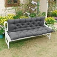 thumbnail image 3 of YEERSWAG 59x39x3 inch Outdoor Bench Cushion Swing Seat Cushion Loveseat Cushion,Non Slip Anti-fading Waterproof Patio Garden Furniture Chair Pad Backrest Mat, 3 of 9