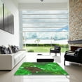 thumbnail image 7 of Ahgly Company Machine Washable Indoor Rectangle Transitional Neon Green Area Rugs, 8' x 12', 7 of 7