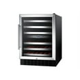 thumbnail image 3 of Summit Appliances  SWC530BLBIST Dual zone built-in wine cellar with digital thermostat and black cabinet - Black, 3 of 4