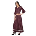thumbnail image 2 of Moomaya Printed Long Palazzo And V- Neck Crop Top Set For Women Ethnic Dresses, 2 of 6