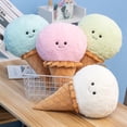thumbnail image 2 of Simulation Ice Cream Plush Toy Kawaii Plushie Dessert Food Stuffed Soft Kids Toys Pillow Chair Cushion Room Decor Kids Gifts, 2 of 5