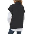 thumbnail image 4 of Lindreshi Winter Vest for Women Clearance Women V-neck Multicolor Knitted Solid Sweater Casual Fashion Vest Jacket Coat Tops, 4 of 6