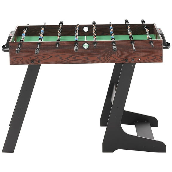 42" Foldable Foosball Table - Indoor Full Size Soccer Game Table for Home, Family & Game Room - Includes 2 Balls, Durable & Portable