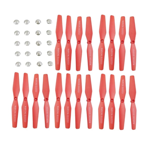 20 hélices de plástico con pala para dron RC VISUO XS809 XS809W rojo