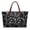 White Paw Print Pattern, variant on Eheartsgir Tote Handbag with Portable Lightweight, Colorful Butterfly Print Inner Pocket Top Handle Tote Bag for Travel Daily Use