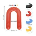 thumbnail image 2 of Uxcell Plastic Shims, Horseshoe U Shims Spacers for Red 1/16", Blue 1/8", Black 3/16", Yellow 1/4" Tile Leveling, 400pcs, 2 of 5