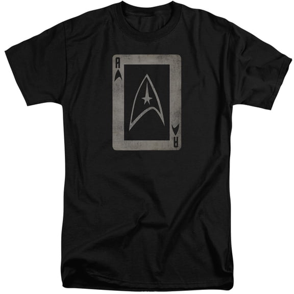 Star Trek Tos Ace Adult Tall T-Shirt Black