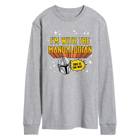 Star Wars - The Mandalorian Im With Mando - Men's Long Sleeve Graphic T-Shirt