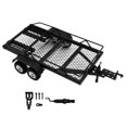 thumbnail image 4 of Remolque RC con enganche de gancho metálico para transportar detrás del eje del coche. Mejora premium con rampas ocultas. Eje doble para AX24, Fcx24 y Estilo A, 4 of 8