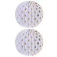 thumbnail image 3 of Decorative Paper Lanterns for Hanging Party Decor Multi Color 2 Pcs Lightweight, 3 of 3
