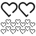 thumbnail image 1 of OULII 20Ud Marcadores Para En Forma Negro De Acrílico Reutilizables Para Fiestas Y Reuniones, 1 of 7