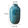 thumbnail image 5 of Jarrón decorativo de flores, decoración bohemia chic con almohadilla antideslizante para mayor estabilidad, jarrones de terracota con acabado craquelado envejecido para centros de mesa de comedor,, 5 of 5