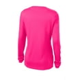 thumbnail image 6 of Sport-Tek Women's 100 Percent Polyester Long Sleeve V-Neck Tee - LST353LS, 6 of 6