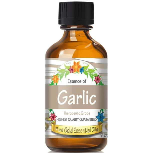 Pure Gold Garlic Essential Oil, 100 Natural & Undiluted, 60ml