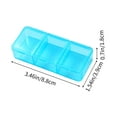 thumbnail image 3 of CQCYD Under $5 3 Pieces Pill Organizer, 3 Timer Daily Moisture Proof Pill Box Pocket Purse Portable Travel Vitamin Container Medicine Case, 3 of 6