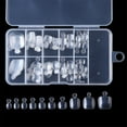 thumbnail image 2 of Full Set of 100 French Toe False Nails for All Toe Sizes Perfectly Crafted Nails for Elegant, 2 of 5